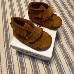 Minnetonka Baby Brown Moccasins